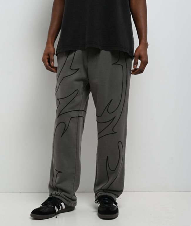 DGK Thorn Black Wash Sweatpants - DGK