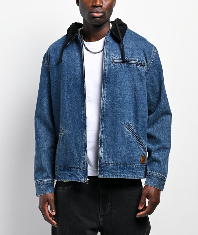 DGK Imagine Indigo Hooded Denim Jacket - DGK