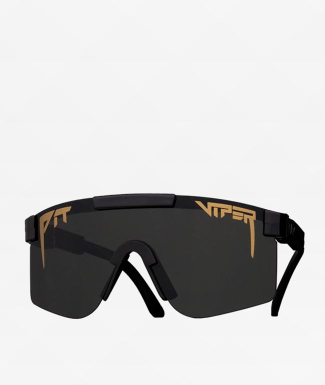 Pit Viper The Exec Single Wide Black & Smoke Polarized Sunglasses - Pit Viper