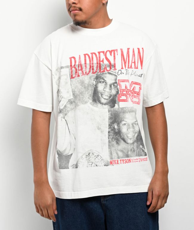 Mike Tyson Baddest Man Memories White T-Shirt - Mike Tyson Collection