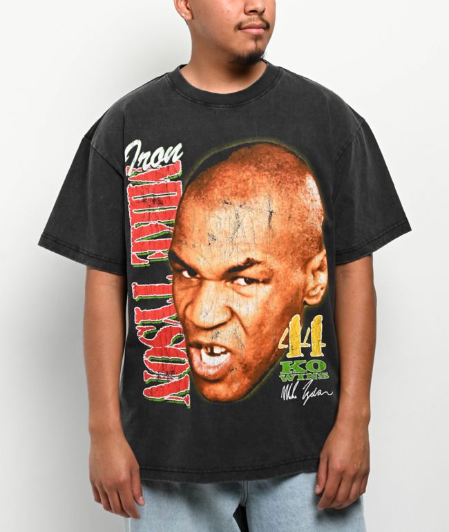 Mike Tyson Around The World Black Wash T-Shirt - Mike Tyson Collection
