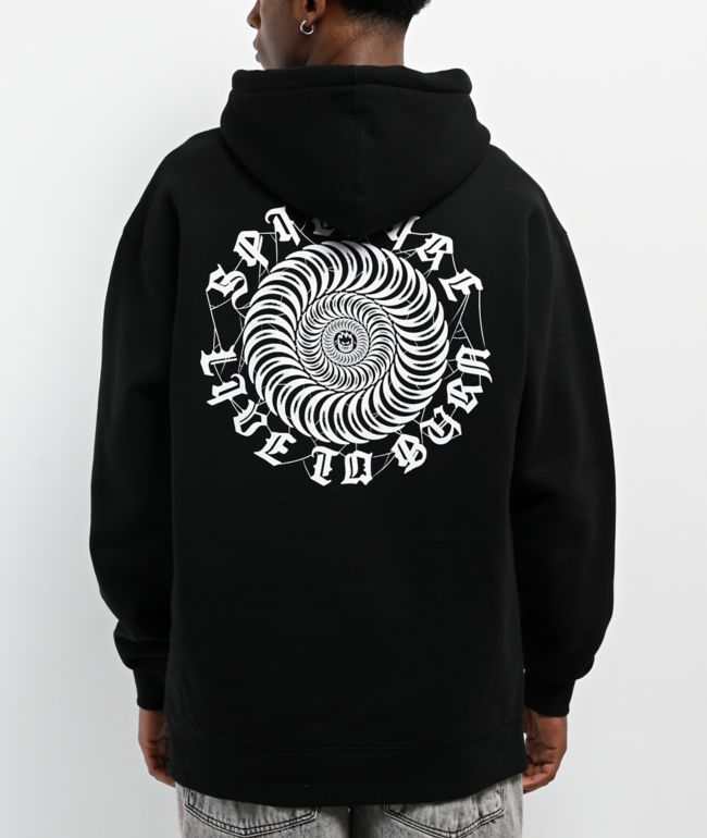 Spitfire Webbed Black Hoodie | Zumiez