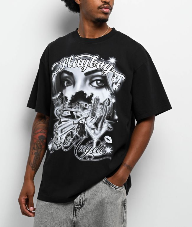 Color Bars x Playboy LA Black T-Shirt - Color Bars