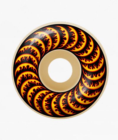 Spitfire x Thrasher Thrash & Burn Classic 56mm 80a Black Cruiser Skateboard Wheels - Spitfire