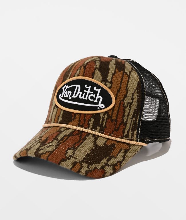 Von Dutch Stealth Stitch Camo Trucker Hat - Von Dutch