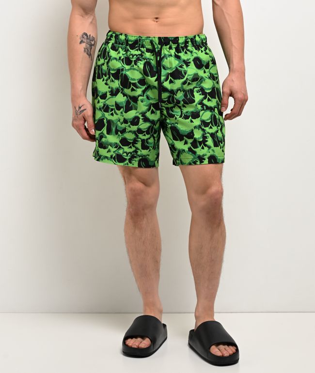 Empyre Cringe Floater Green & Black Board Shorts - Empyre