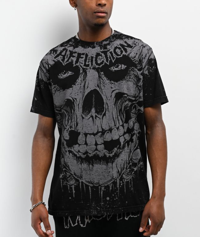 Crawling Death Reaper Girl White T-Shirt
