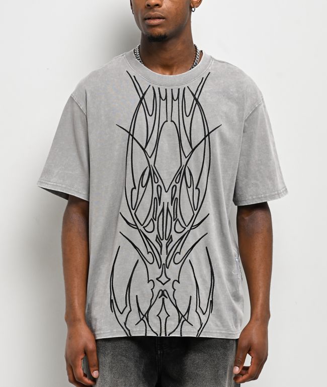 Vitriol Vertebrae Grey T-Shirt - Vitriol