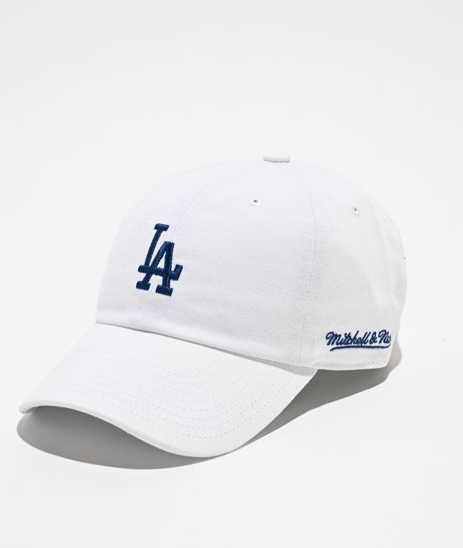 Mitchell & Ness LA Dodgers Back Burst White Strapback Hat - Mitchell & Ness