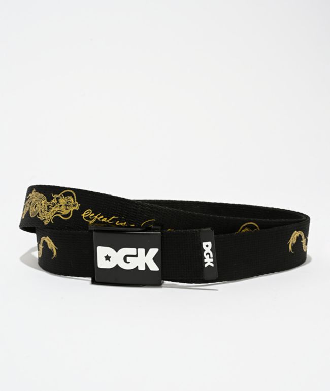 DGK x Bruce Lee Balance Black Web Belt - DGK