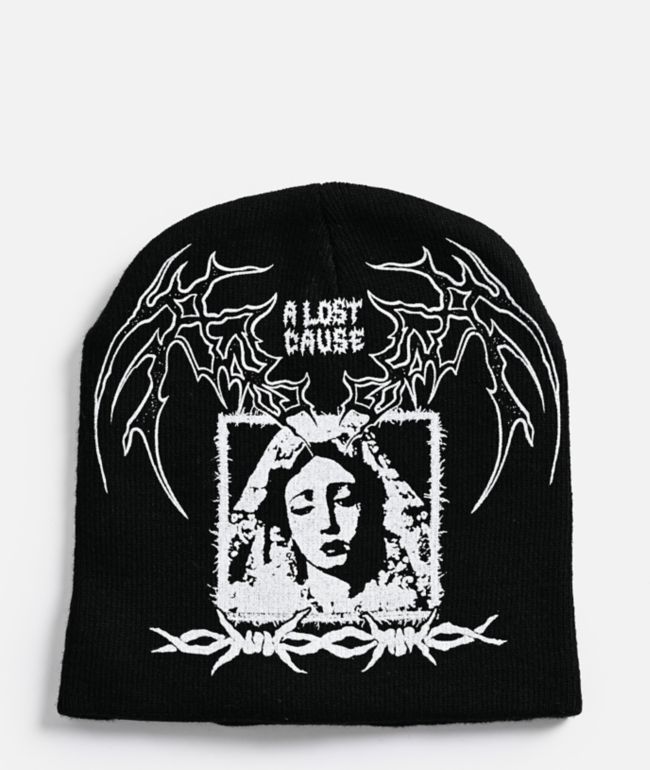 A Lost Cause Eternal Sorrow Black Skully Beanie - A Lost Cause