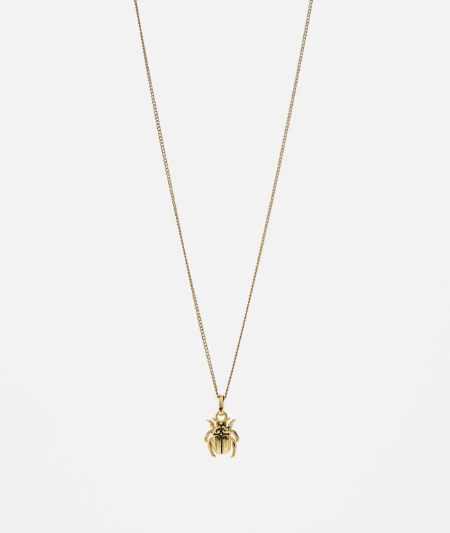 Little Rooms Beetle 16" Gold Necklace - Little Rooms