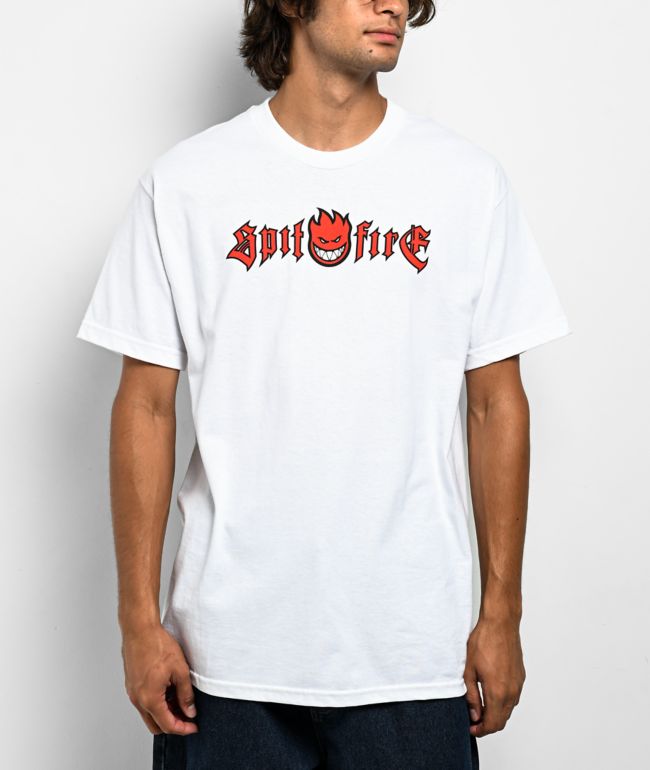 Ed Hardy Crouching Panther Rhinestone White T-Shirt