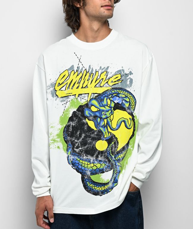 Empyre Skurfed Up White Long Sleeve T-Shirt - Empyre
