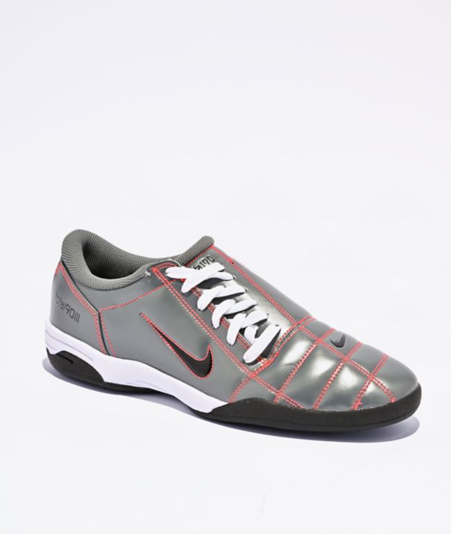 Nike Total90 Smoke Grey & Bright Crimson Shoes - Nike