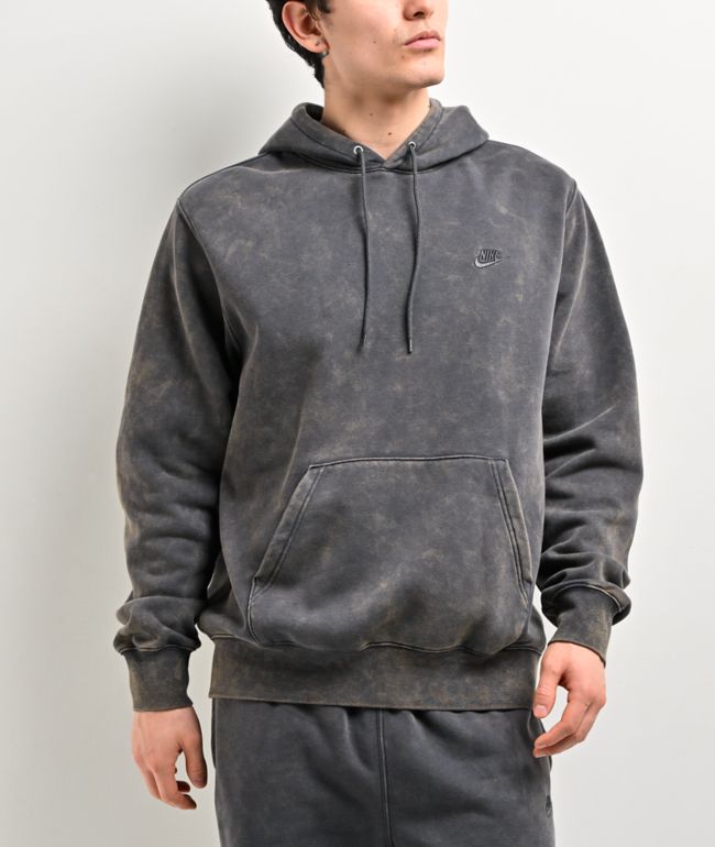 Nike Sportswear Club Black Wash Hoodie - Nike