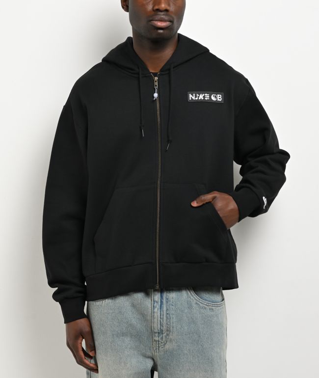 Nike SB Souvenir Black Zip Hoodie - Nike