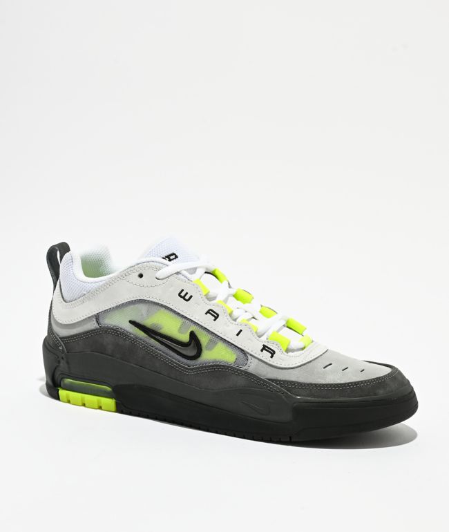 Nike SB Air Max Ishod OG Neon Yellow, Anthracite & Charcoal Skate Shoes - Nike