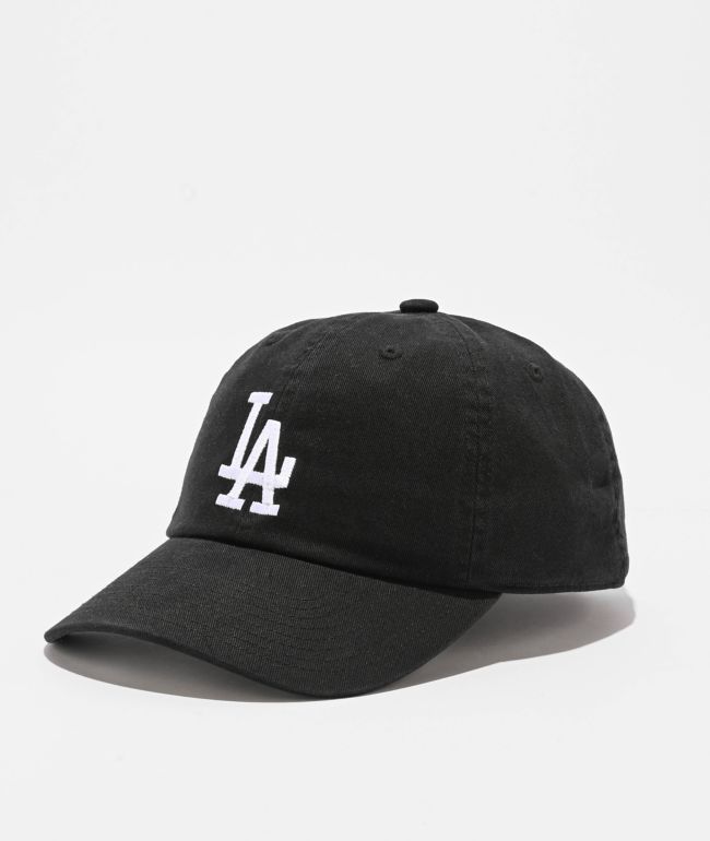 Mitchell & Ness LA Dodgers Black Strapback Hat - Mitchell & Ness
