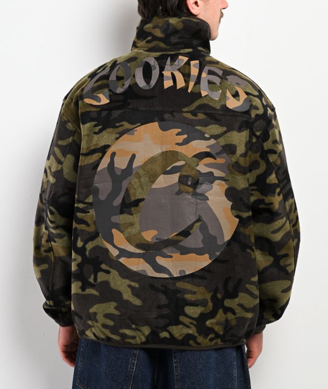 Cookies Seed And Supply Camo Polar Fleece Jacket - Cookies Clothing