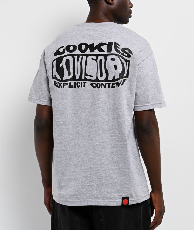 Cookies Advisory Heather Grey T-Shirt - Cookies Clothing
