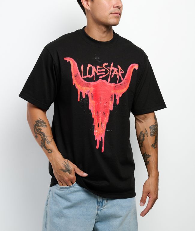 Lonestar by That Mexican OT Bull Black T-Shirt - Lonestar