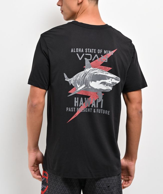 RVCA Tiger Shark Black T-Shirt - RVCA