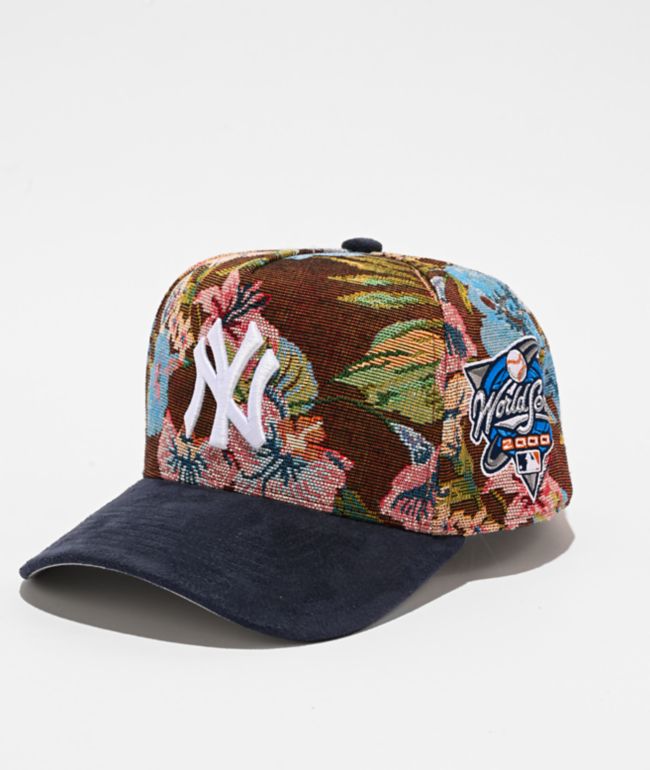 Mitchell & Ness New York Yankees Tapestry Floral Pro Pinch Snapback Hat - Mitchell & Ness