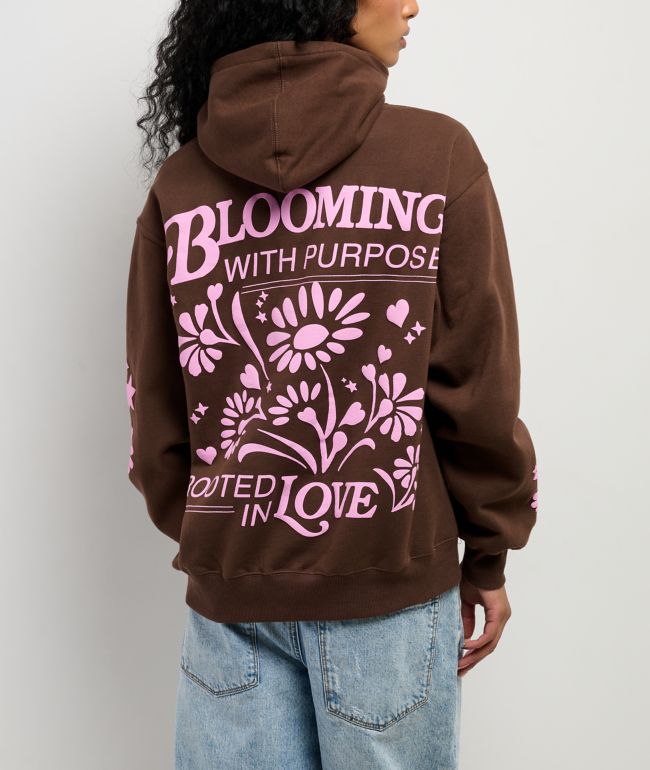 Dravus Blooming Brown Hoodie - Dravus