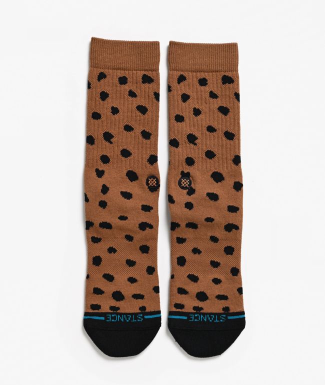 Stance Leopard Brown Crew Socks - Stance
