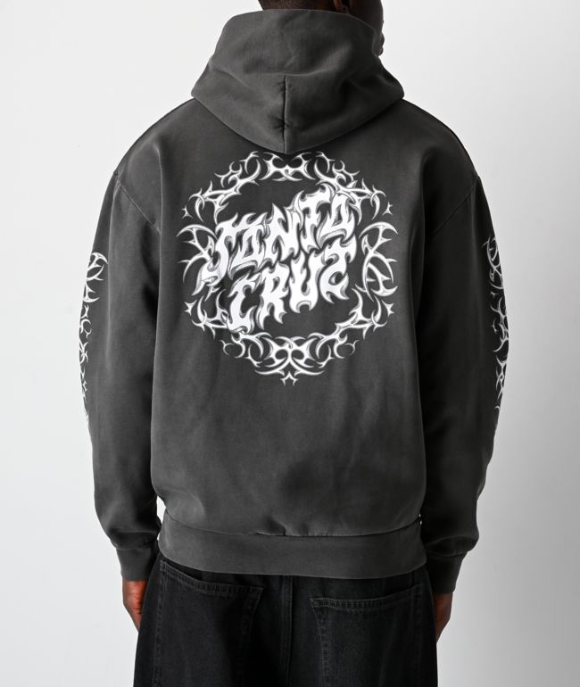Santa Cruz Razor Dot Charcoal Hoodie - Santa Cruz Skate