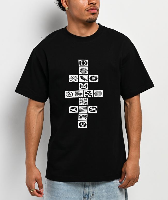 Passport Kollaasi Black T-Shirt - Passport