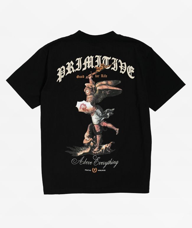 Primitive Kids Protector Black Heavyweight T-Shirt - Primitive