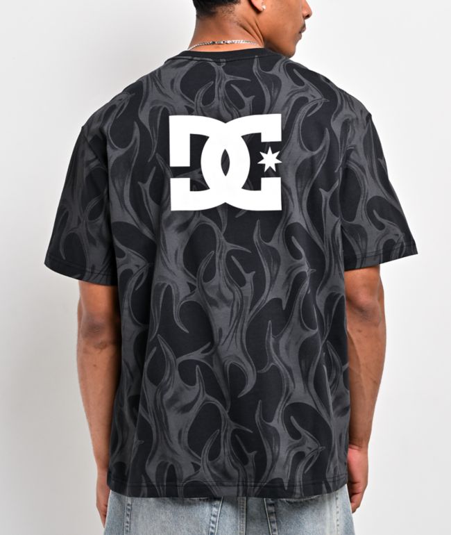 DC Liquid Fuego Black T-Shirt - DC