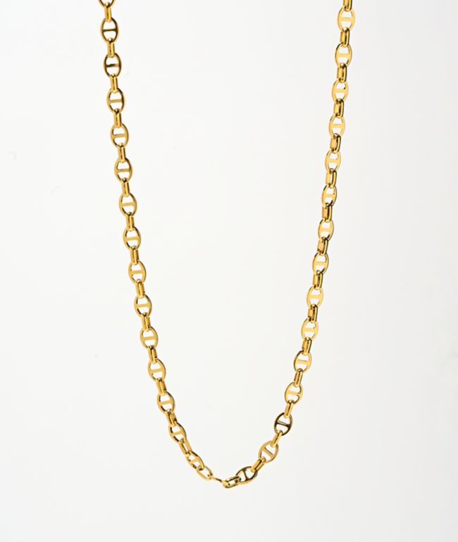 The Gold Gods Mariner Anchor Chain Necklace - The Gold Gods