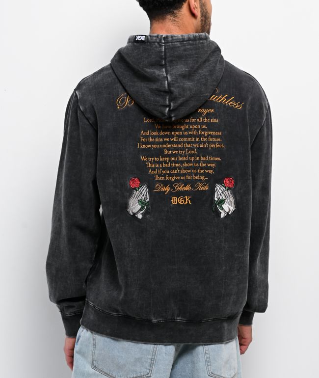 DGK Mercy Vintage Black Wash Hoodie - DGK
