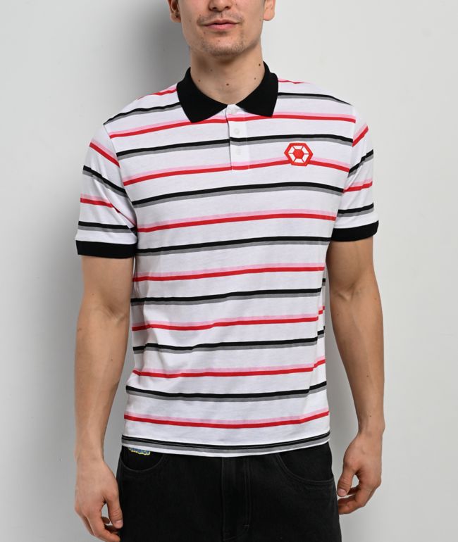 Southpole White Stripe Polo Shirt - Southpole