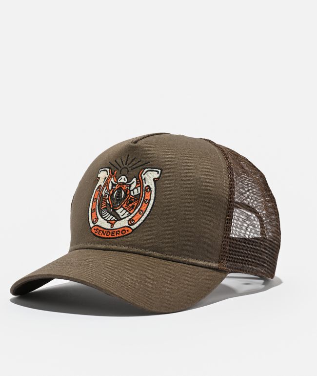 Sendero Snake Luck Brown Trucker Hat - Sendero Provisions