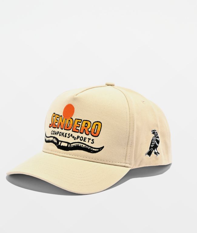 Sendero Cowpokes And Poets Natural Snapback Hat - Sendero Provisions