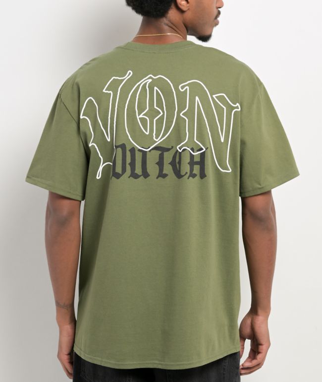 Von Dutch V Logo Green T-Shirt - Von Dutch