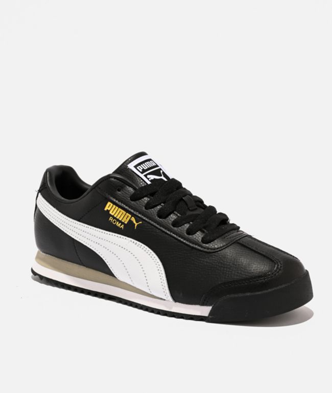 PUMA Roma 24 Black & White Shoes - Puma