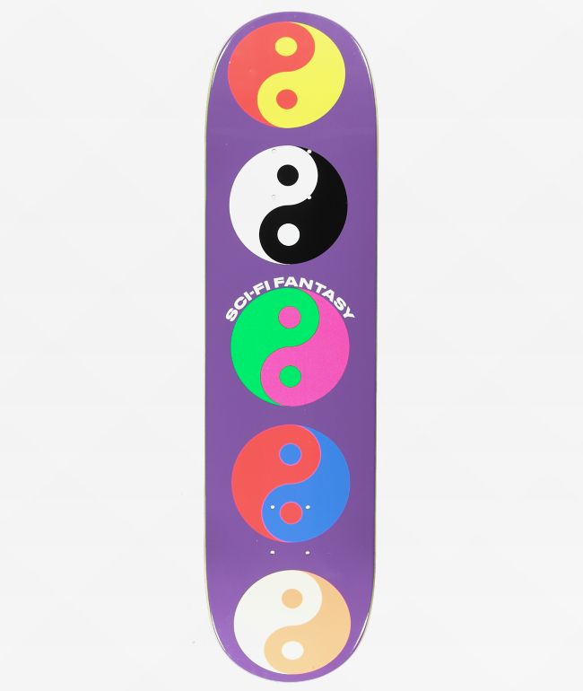 Sci-Fi Fantasy Yin Yang 8.0" Skateboard Deck - Sci-fi Fantasy
