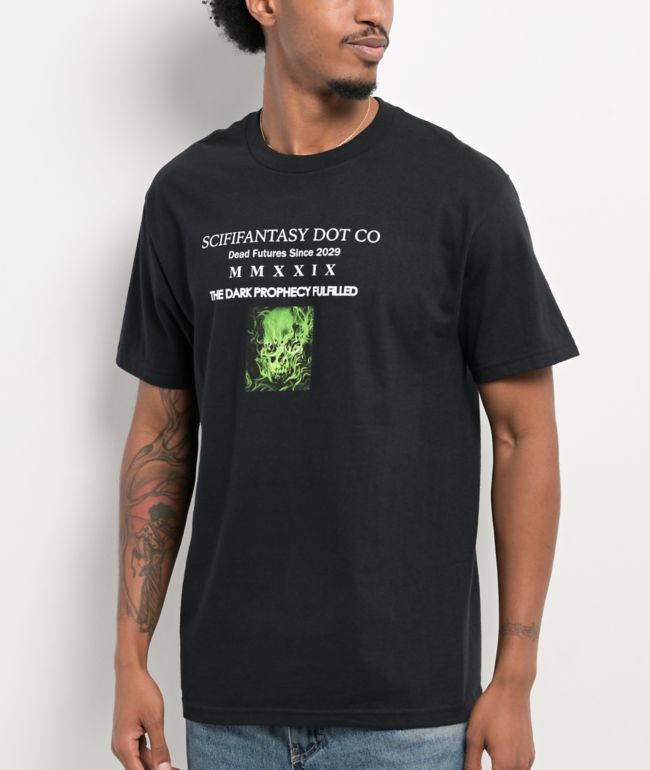 Sci-Fi Fantasy Prophecy Black T-Shirt - Sci-fi Fantasy