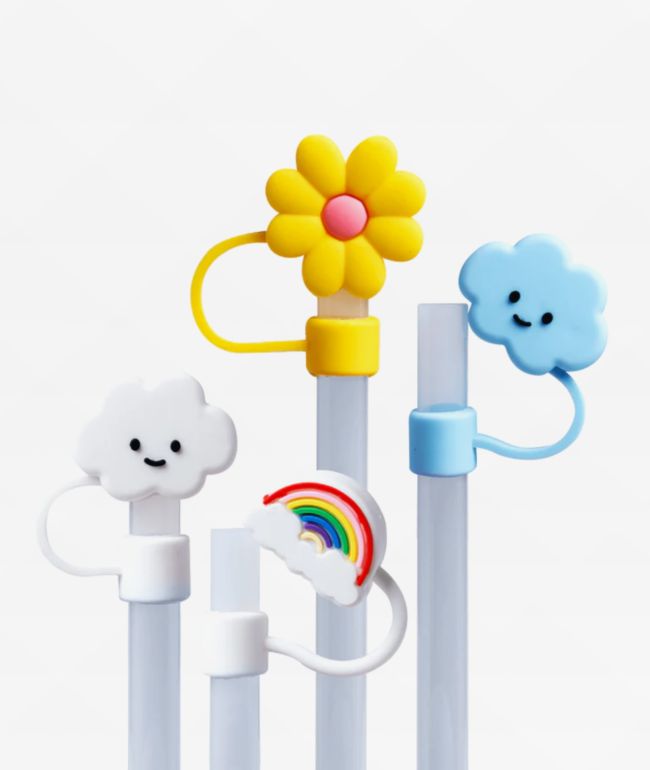CharCharms Nature 4-Pack Straw Toppers - CharCharms