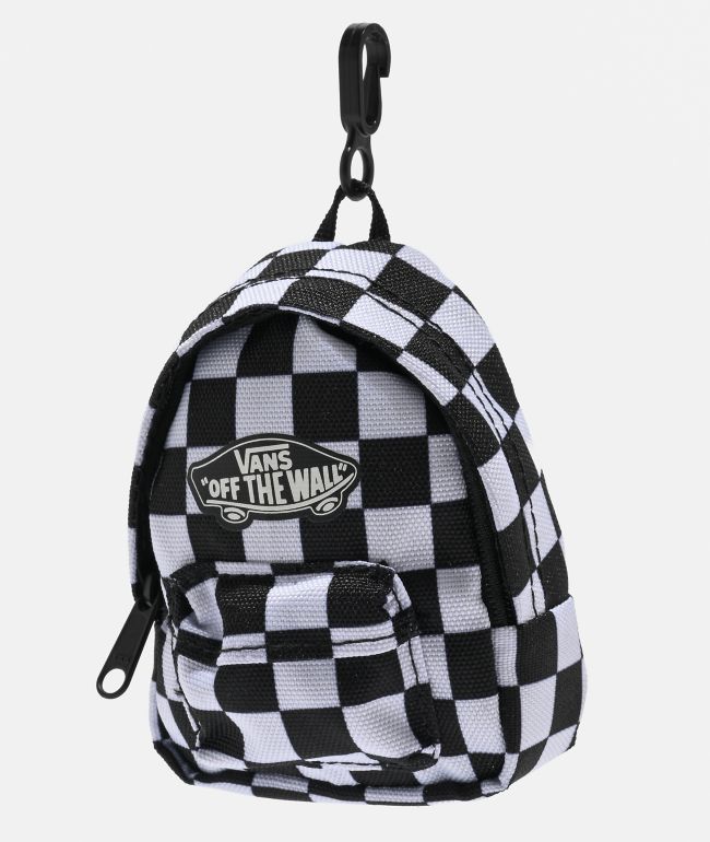 Vans Checkered Black Backpack Bag Charm - Vans