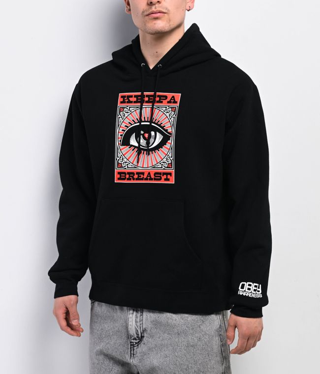 Obey x Keep A Breast Foundation Black Hoodie - Obey