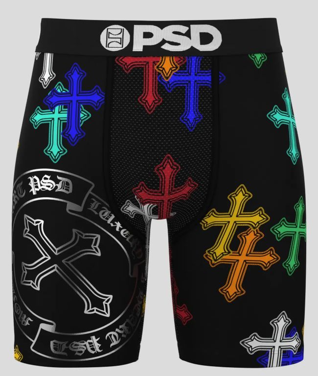 PSD Steel Hearts Black Boxer Briefs - PSD Underwear