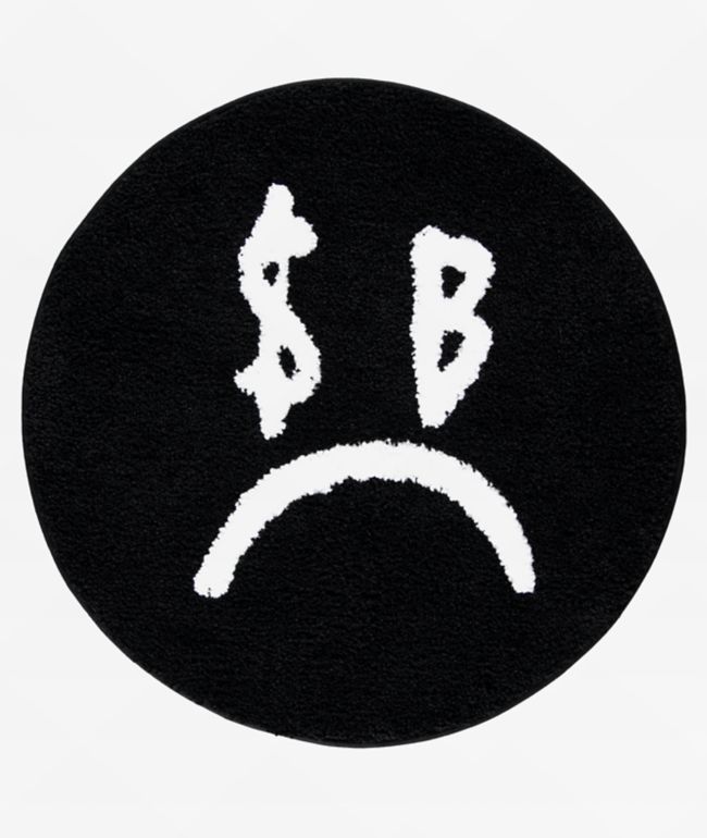 $AD BOYZ by Junior H Black Rug - SAD BOYZ