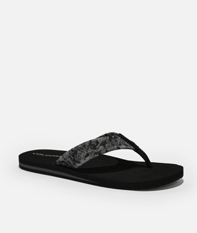 Volcom Daycation II Hawaii Black Camo Sandals - Volcom