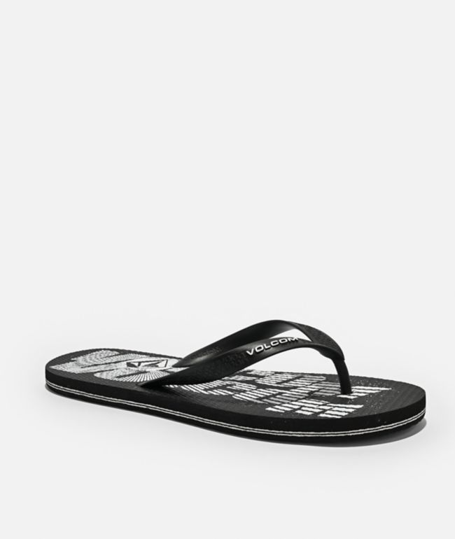 Volcom Volcomotion Black & White Sandals - Volcom